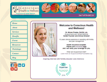 Tablet Screenshot of conscioushealthandwellness.com